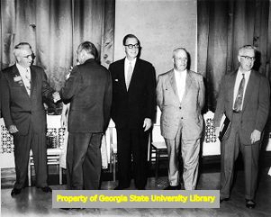 Senator Estes Kefauver, George Meany, Stanton Smith, and others