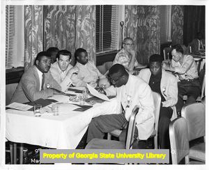 African American and White union members at United Furniture Workers of America and AFL-CIO 9th annual Biennial Convention