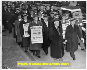 United Furniture Workers of America picket line
