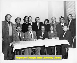 United Furniture Workers of America group with Morris Pizer