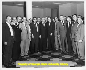 United Furniture Workers of America group photograph including Union President Morris Pizer.