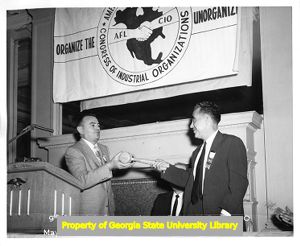 United Furniture Workers of America President Morris Pizer at Biennial Convention