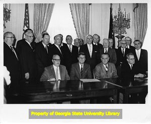 Labor leaders with John F. Kennedy
