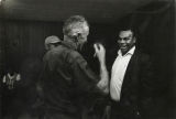 Woodcutters in meeting