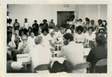 Group at hearing or meeting