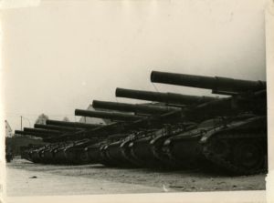 Line of tanks