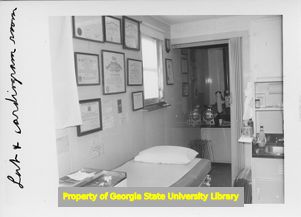 Exam room in a Mobile Health Center unit