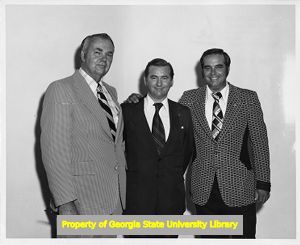 Three North Georgia Building and Construction Trades Council members, including George Caudelle (right)