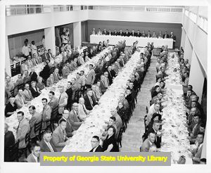Dining room at a labor event