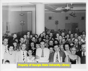 Attendees to a United Brotherhood of Carpenters event