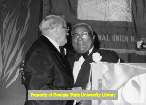 E. L. Abercrombie and Martin Luther King, Sr. at Humanities Award banquet