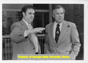 Howard Henson and Herbert Mabry at a work site, Atlanta, Georgia, March 1978.
