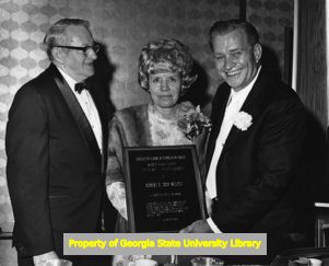 E. L. Abercrombie with Ruth and Robert Shadix at Organized Labor and Workmen's Circle Banquet, Atlanta, Georgia, May 12, 1971.