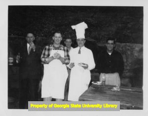 Herb Green at a cookout, Georgia, 1959.