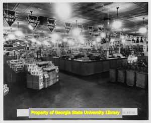 Interior of a Big Star Food Store in North Carolina, Norwood North Carolina.