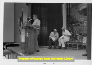 United Auto Workers Leader Herb Green speaking, August 1971.