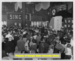 Atlanta Labor Council exhibit booth event, Atlanta, Georgia.