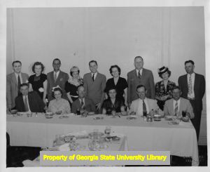 Georgia labor leaders at a dinner