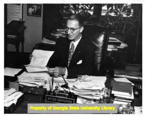Tennessee politician Estes Kefauver at work