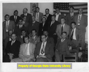 Group of CIO officials including John Riffe and Morris Pizer, 1950s