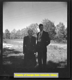 Lucy Randolph Mason and Dick Conn, Highlander Folk School, Monteagle, Tennessee, May 1951.