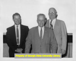 Labor leaders J. W. Giles and G. X. Barker