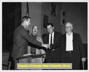 Four IBEW Local 84 officials, Atlanta, Georgia, 1960s.