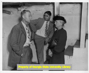 Carl Holt, Melville Kress, and Lucy Randolph Mason, union representatives, 1948.