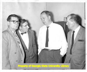 Melville Kress and others at Upper South CIO Leadership Training School, Lake Junaluska, North Carolina, 1954.