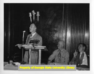 Paul R. Christopher speaking at Tennessee State CIO Council Convention, Nashville, Tennessee, June 1951.