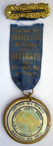 First Annual State Convention of Labor ribbon, 1899