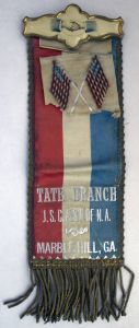 Journeymen Stone Cutters ribbon, Tate Branch, undated