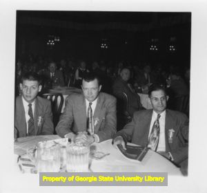 Three men at a CIO Constitutional Convention, Chicago, Illinois, November 1950.
