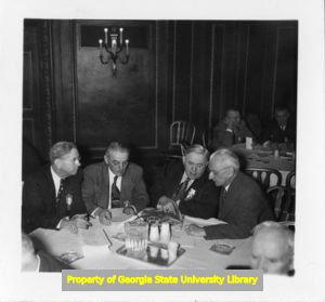 Four men at a CIO Constitutional Convention, Chicago, Illinois, November 1950.