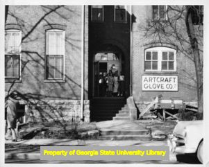 Artcraft Glove Company building, Johnson City, Tennessee, 1949.