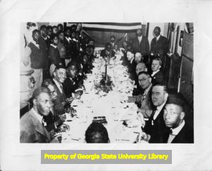 Dinner meeting of the Union of Georgia, a racial equality group, 1942.