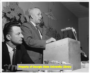 John LeBus speaking at Mississippi AFL-CIO event, December 1, 1961.