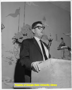 Unidentified man speaking at Mississippi AFL-CIO event, December 1, 1961.