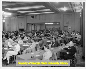 Audience at the Mississippi Labor Council convention, Jackson, Mississippi April 1958.
