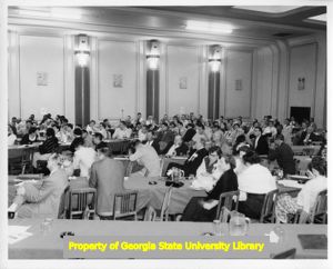 Audience at Mississippi Labor Council convention, Jackson, Mississippi, April 1958.