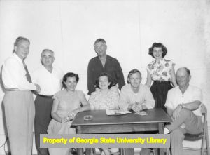 Group of unidentified women and men, likely CIO affiliated.