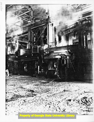 Industrial equipment at Atlantic Steel Company, Atlanta, Georgia.