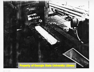 Steel processing at the Atlantic Steel Company, Atlanta, Georgia.