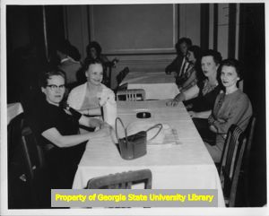 Women delegates to the Mississippi Labor Council convention, Jackson, Mississippi, April 1958.