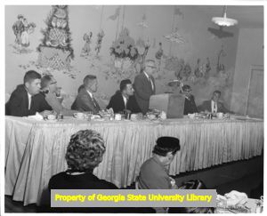 John LeBus and head table during a Mississippi AFL-CIO event, December 1, 1961.