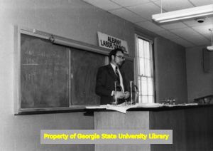 Philip LaPorte speaking about "quality circles", Albany, Georgia, 1985.