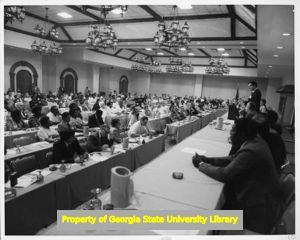 Scene from Mississippi AFL-CIO 11th biennial convention, Jackson, Mississippi, May 1982.