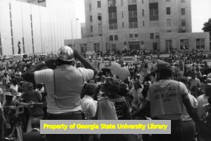 Parade during Solidarity Day 3, Atlanta, Georgia, September 5, 1983.