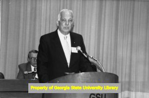 William Suttles speaking at the 8th Annual Collective Bargaining conference, Atlanta, Georgia, June 1, 1984.