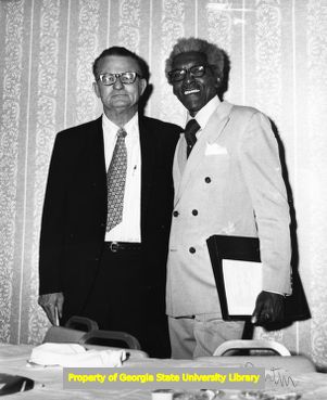 Claude Ramsay and Bayard Rustin, 1971.
